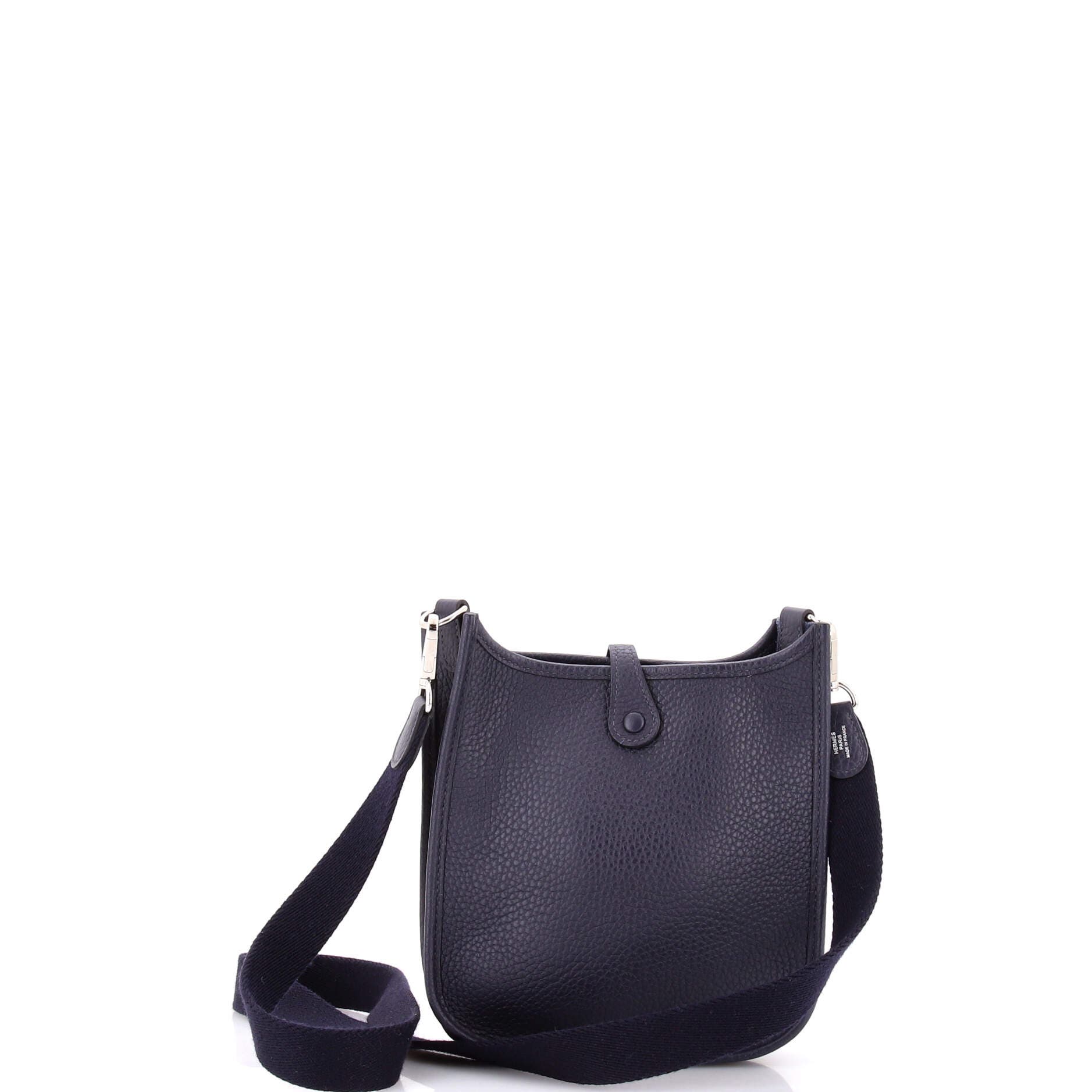 Pre-Owned Hermes Evelyne Bag Gen III Clemence TPM, Alternate, color, Blue