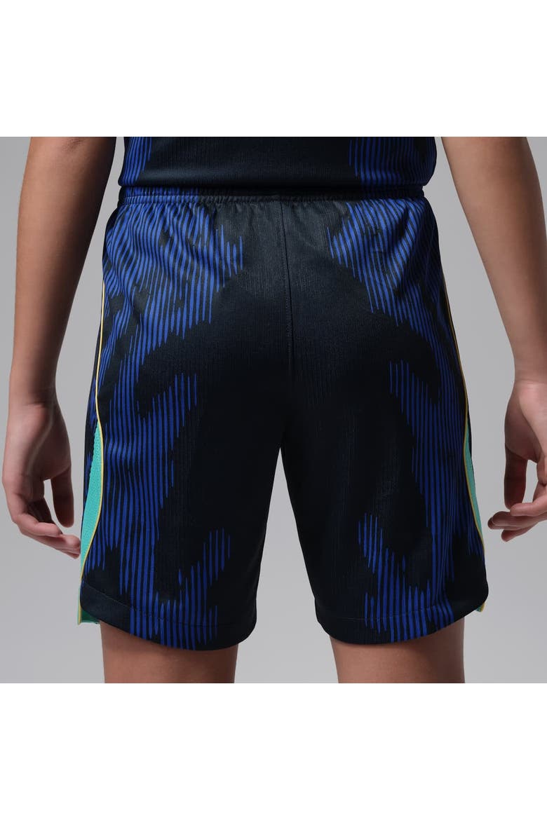 Youth Jordan Brand Blue Brazil National Team Dri-FIT Stadium Replica Shorts, Alternate, color, Blue