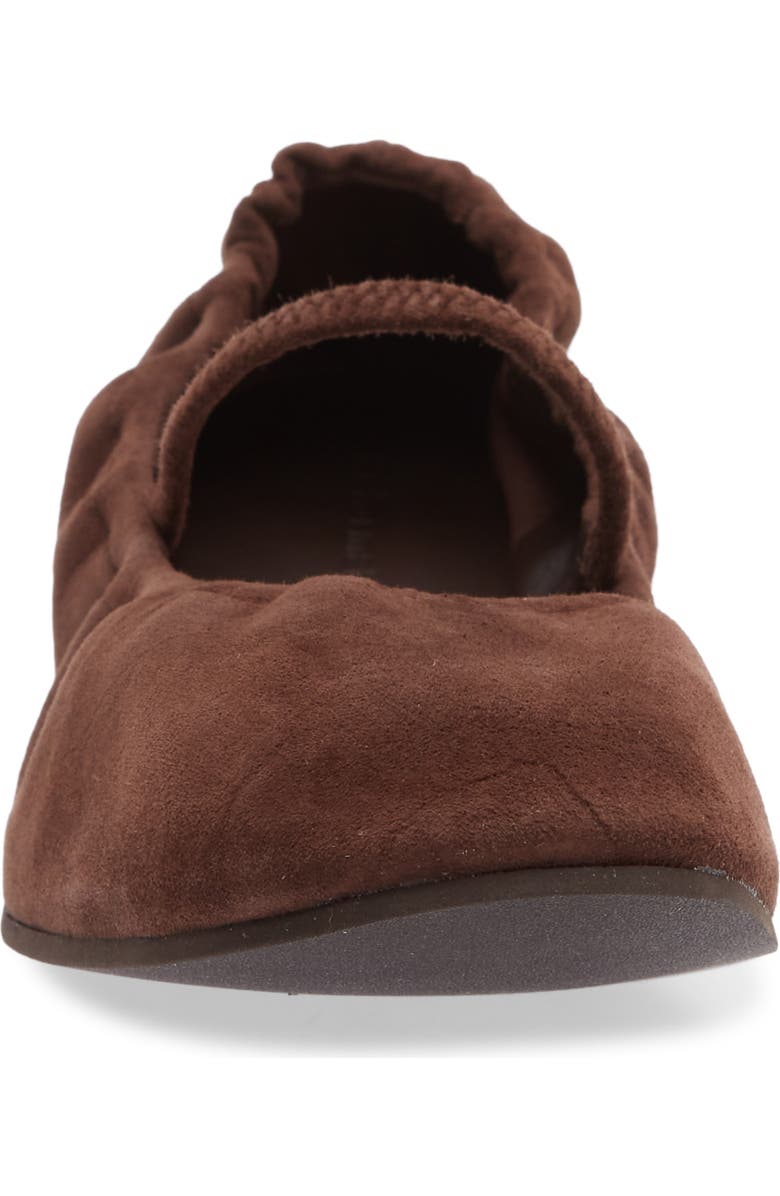 Reformation Buffy Mary Jane Ballet Flat, Alternate, color, Espresso Suede