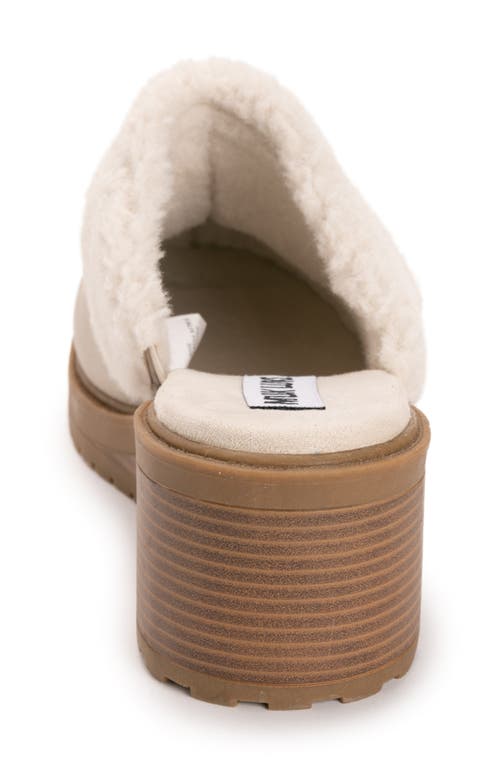Muk Luks Sophia Faux Fur Trim Mule In Brown
