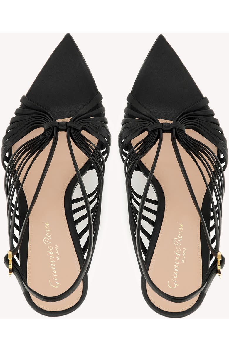 Gianvito Rossi Muse 85 Sandal, Alternate, color, Black Leather