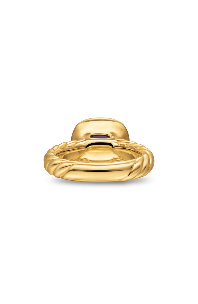 David Yurman DY Mercer<sup>®</sup> Stone Ring in 18K Yellow Gold, 10mm, Alternate, color, Iolite