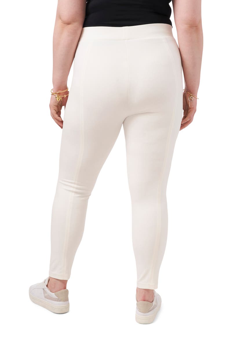 Vince Camuto High Waist Ponte Knit Leggings, Alternate, color, Vanilla