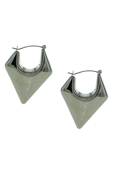 Aria Geometric Hoop Earrings