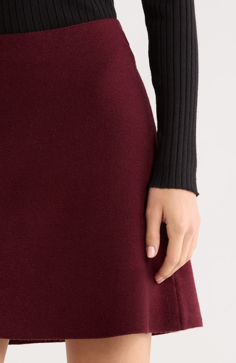 ASTR the Label Eryn Sweater Skirt, Alternate, color, Wine