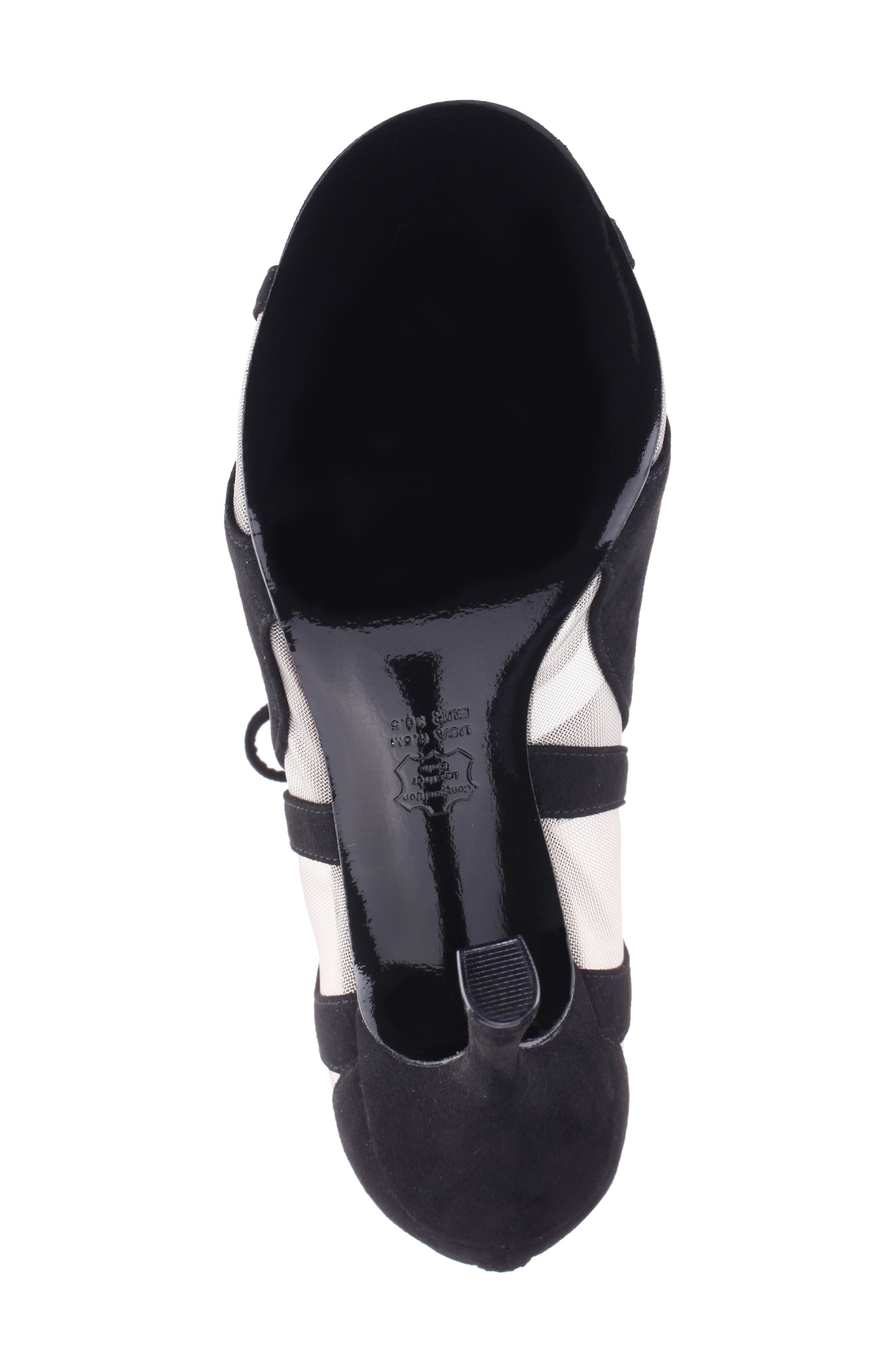 Nina Darissa Ankle Tie Sandal, Alternate, color, Black