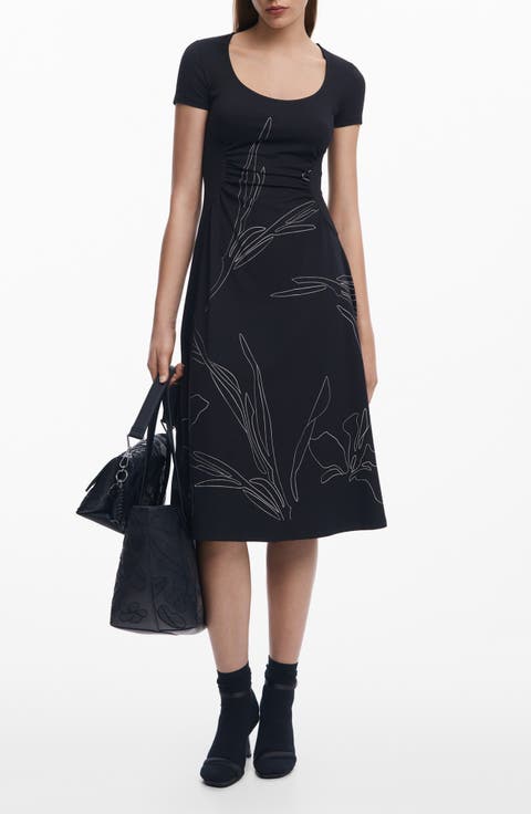 A-Line Midi Dress