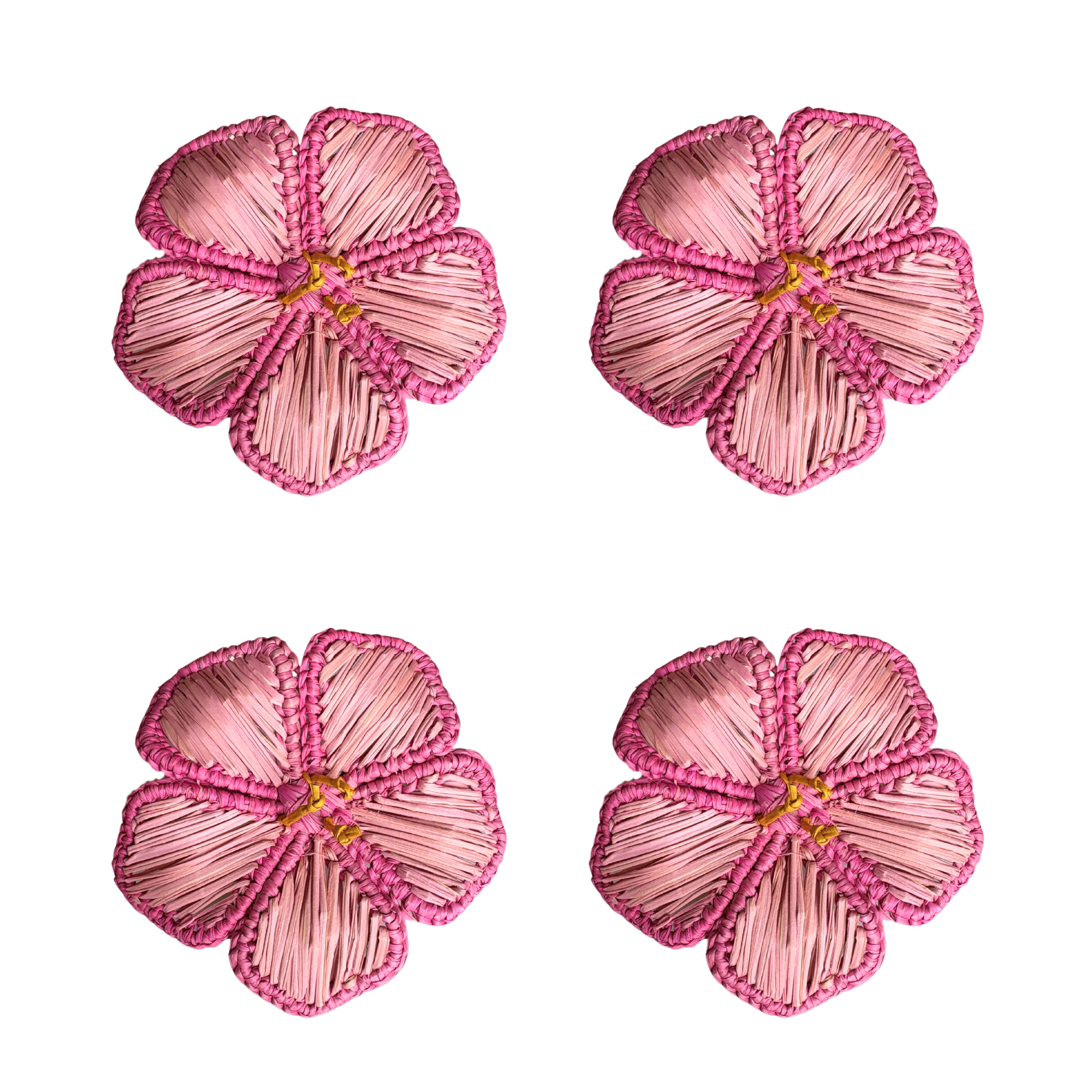 Coro Cora Hibiscus 3d Napkin Ring In Pink