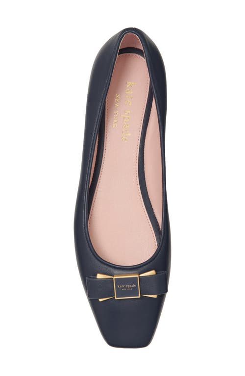 Kate Spade New York Bowdie Ballet Flat In Captain Navy
