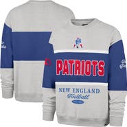 '47 Men's '47 Royal/Heather Gray New England Patriots Blockfield Maximalist Sweatshirt