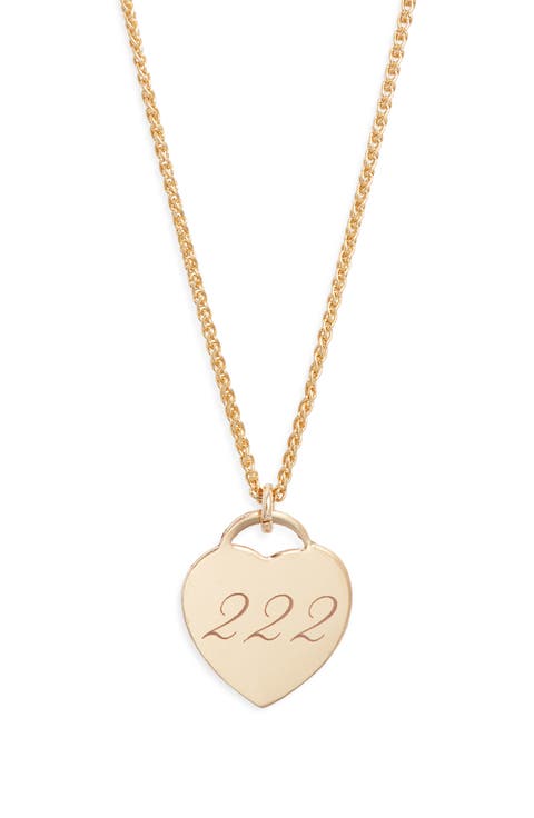 Alice Angel Numbers Pendant Necklace