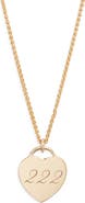 Set & Stones Alice Angel Numbers Pendant Necklace