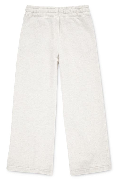 Abercrombie Kids Kids' Essential Wide Leg Fleece Sweatpants In White