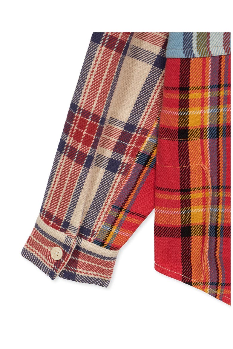 Rosebowlp Cotton Shirt with Pockets, Alternate, color, PATCHWORK TARTAN