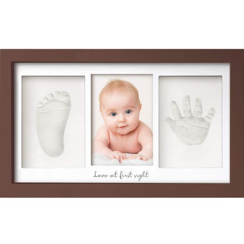 Baby Handprint & Footprint Keepsake Duo Frame