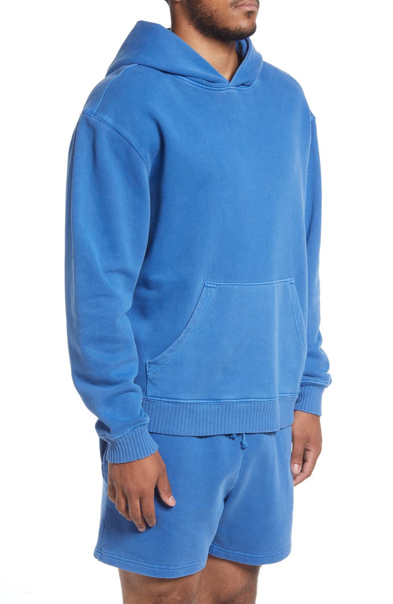 Elwood Core Oversize Organic Cotton Brushed Terry Hoodie, Alternate, color, Vintage Royal
