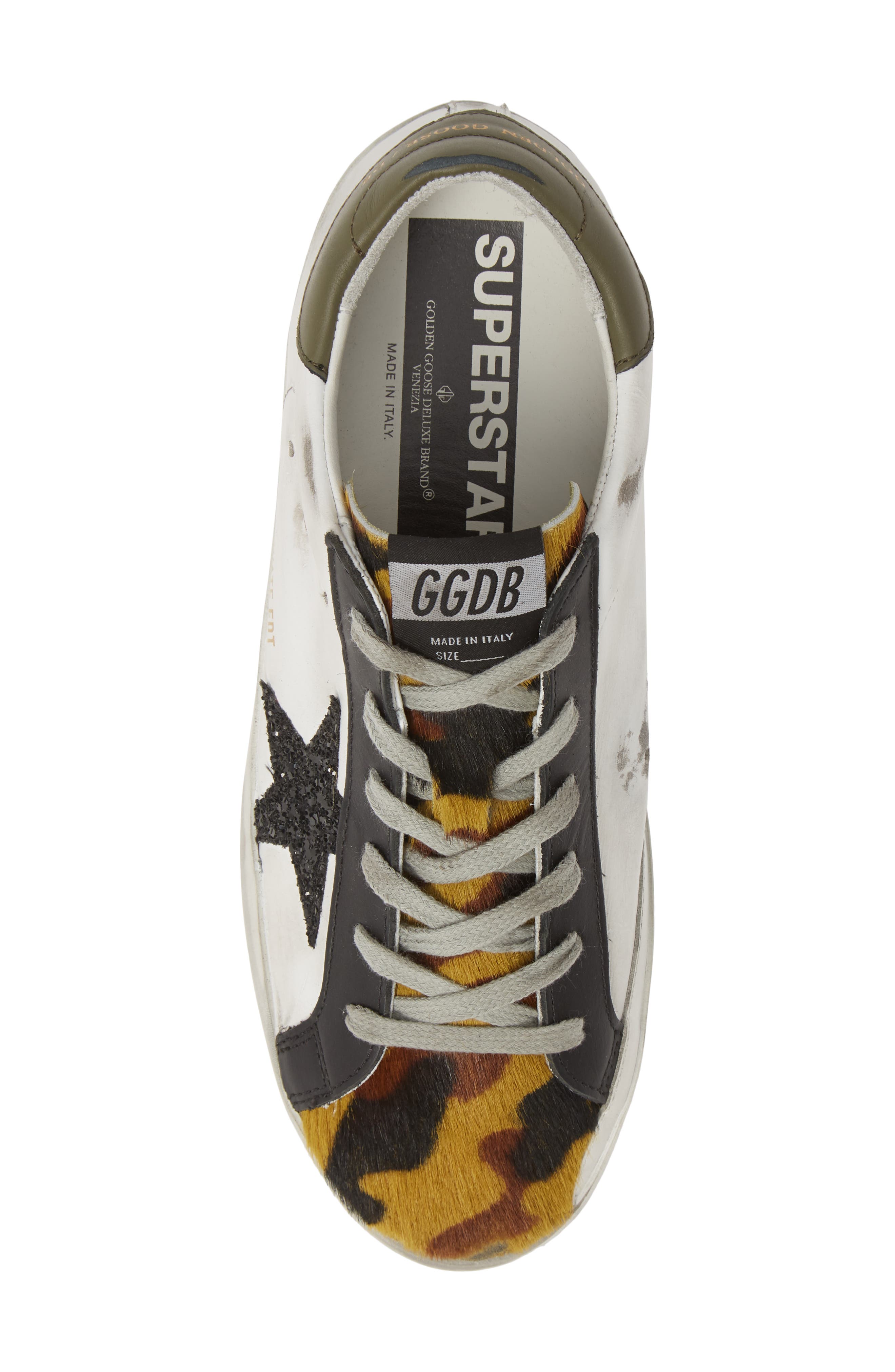 Golden Goose Superstar Genuine Calf Hair Sneaker, Alternate, color, 