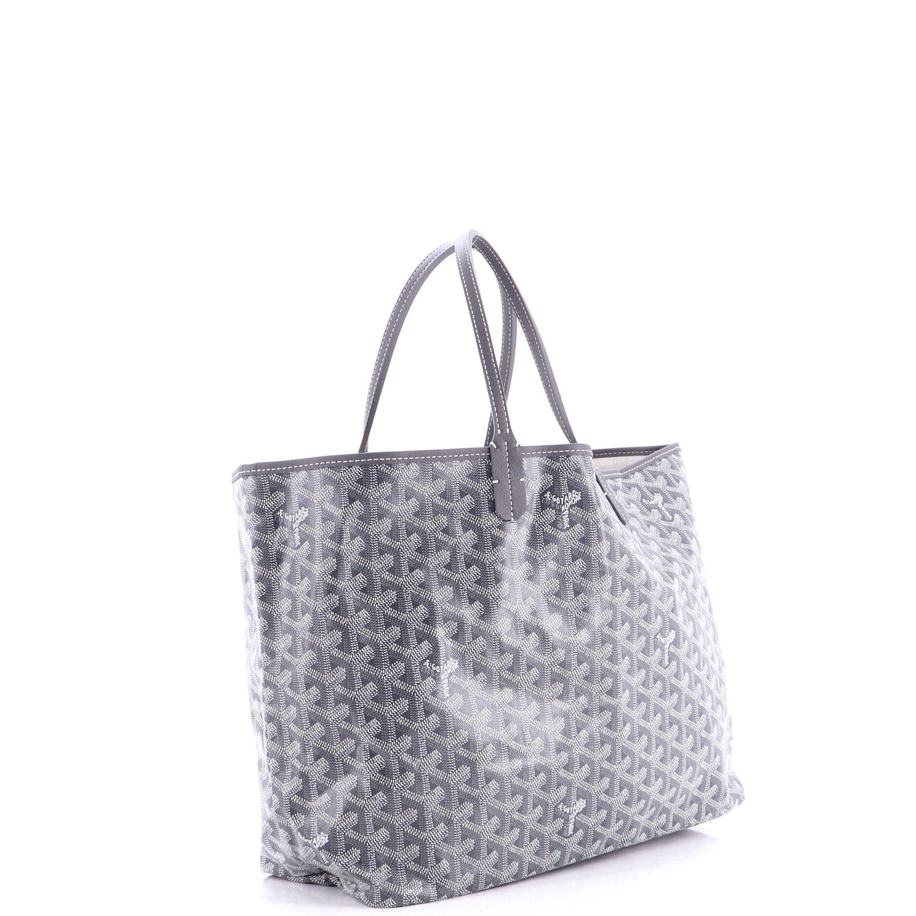 Pre-Owned Goyard Saint Louis Tote Coated Canvas PM, Alternate, color, Gray