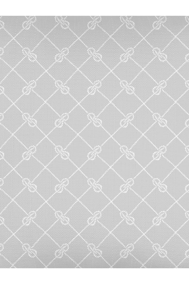 Captains Knots Linen Dutch Euro Pillow with Down Alternative Insert, Alternate, color, Grey
