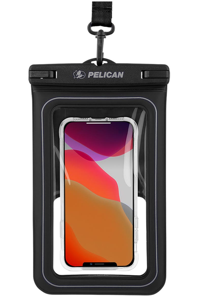 Marine Waterproof Floating Phone Pouch XL, Alternate, color, Black