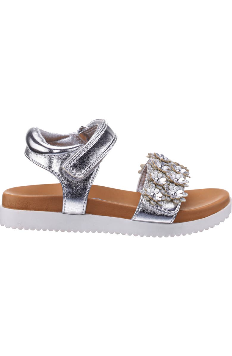 Nina Kids' Neriah Sandal, Alternate, color, Silver Metallic Silver Glitter