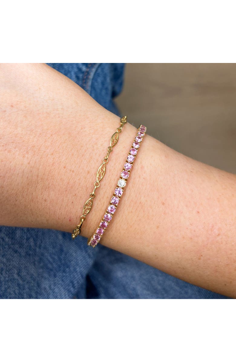 The Lovery Fine Jewelry Gold Lace Bracelet, Alternate, color, Yellow Gold