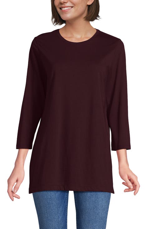 3/4 Sleeve Cotton Supima Tunic