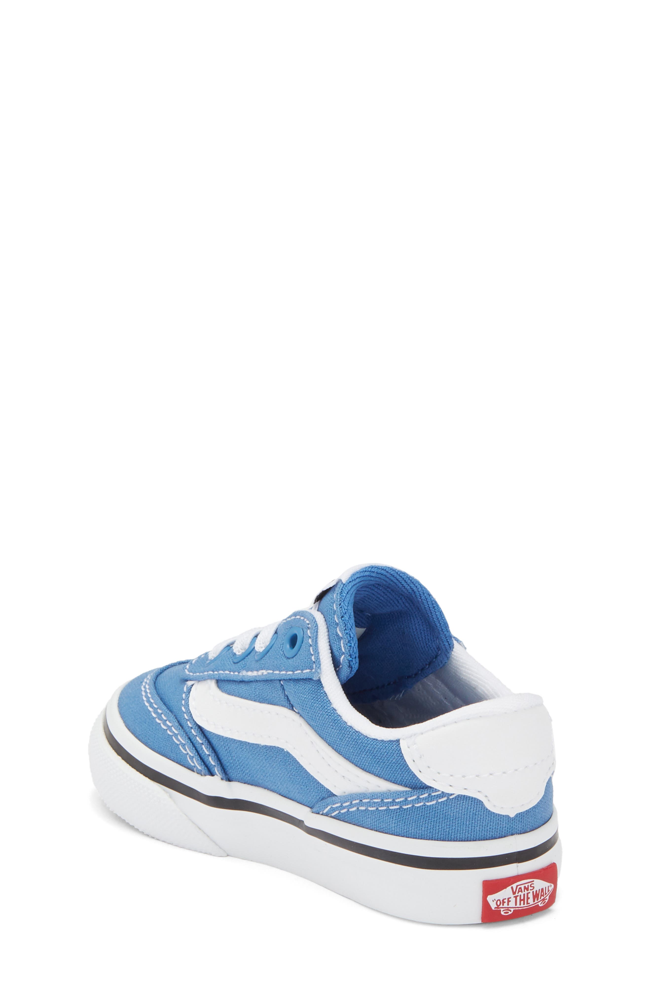 Vans Kids' Brooklyn Slip-On Sneaker, Alternate, color, Canvas Vintage Cobalt