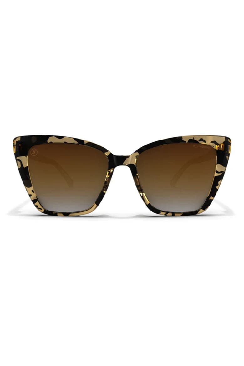 Isla 56mm Polarized Cat Eye Sunglasses, Main, color, MOJAVE TORT