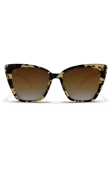 Isla 56mm Polarized Cat Eye Sunglasses