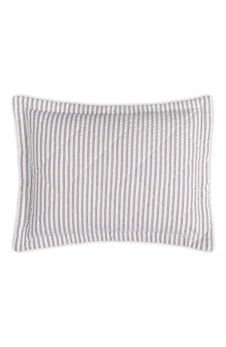 Matouk Matteo Quilted Sham, Main, color, Bark