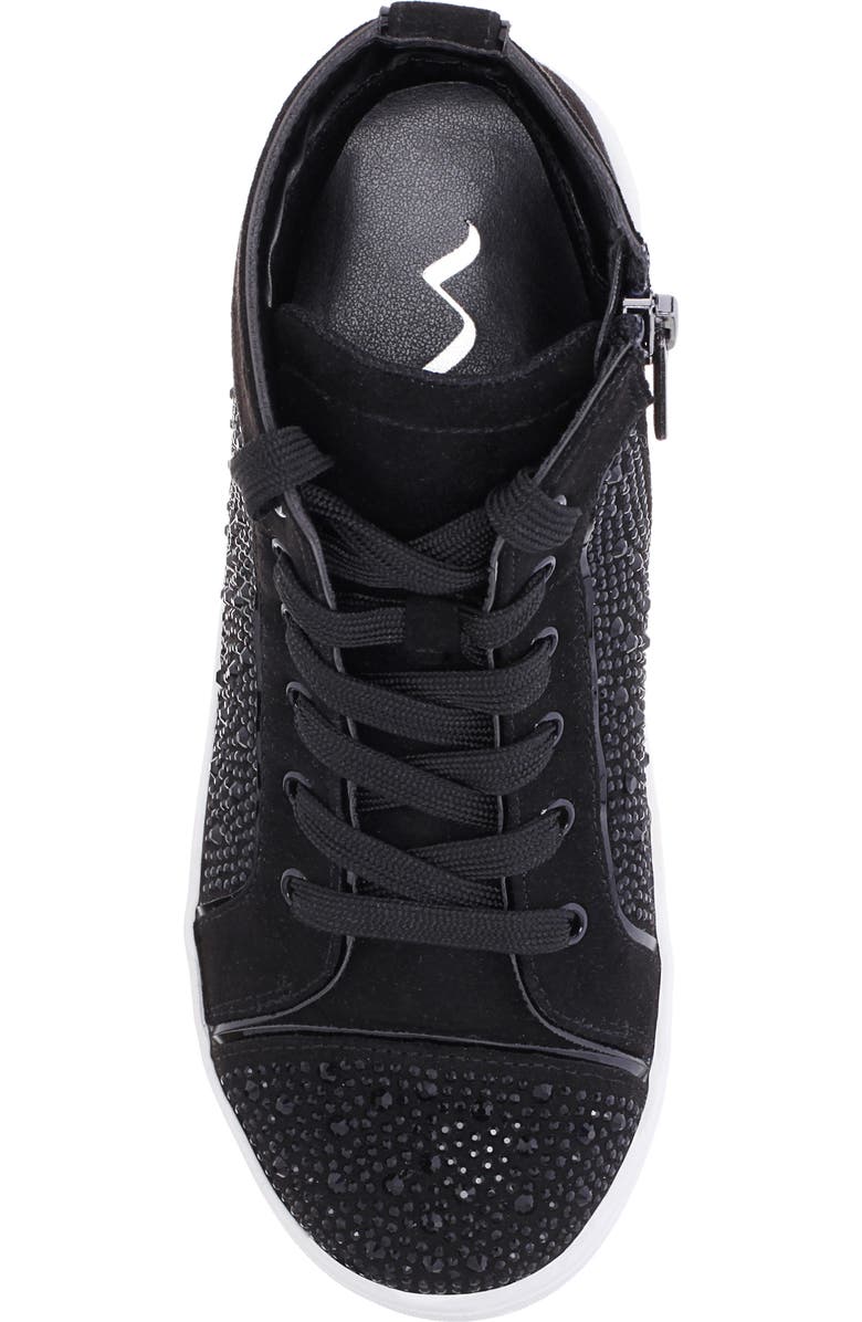 Nina Kids' Rhinestone High Top Sneaker, Alternate, color,