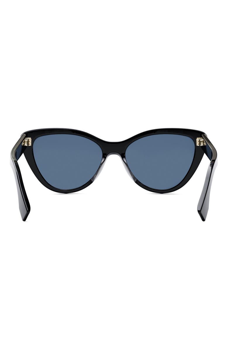 Fendi 'Fendi Lettering 55mm Cat Eye Sunglasses, Alternate, color,