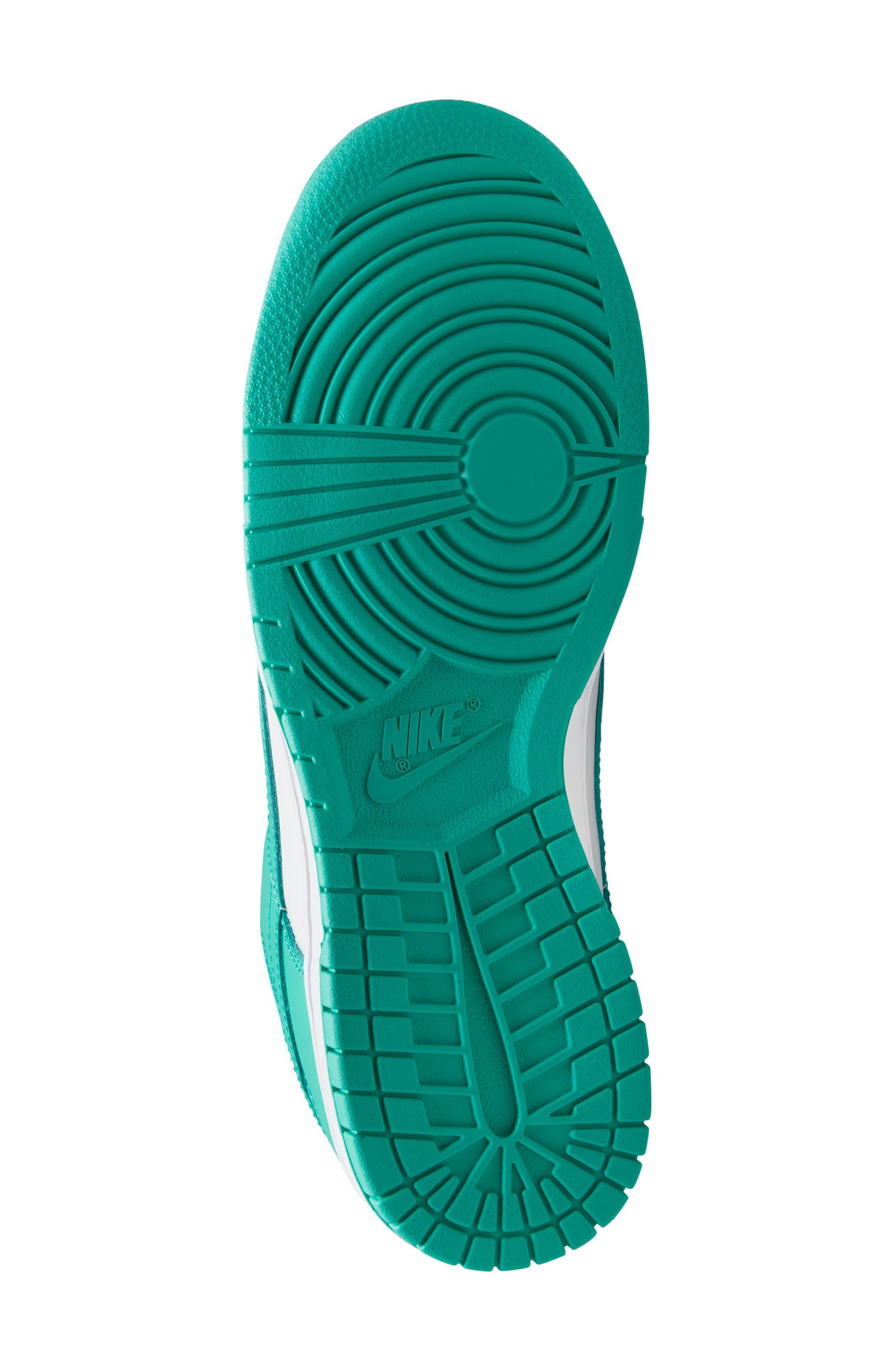 Nike Dunk Low Retro Sneaker, Alternate, color, White/ Clear Jade/ White