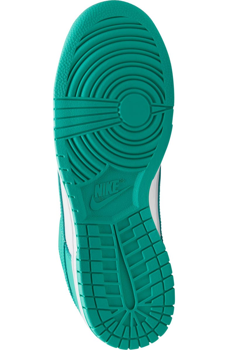 Nike Dunk Low Retro Sneaker, Alternate, color, White/ Clear Jade/ White