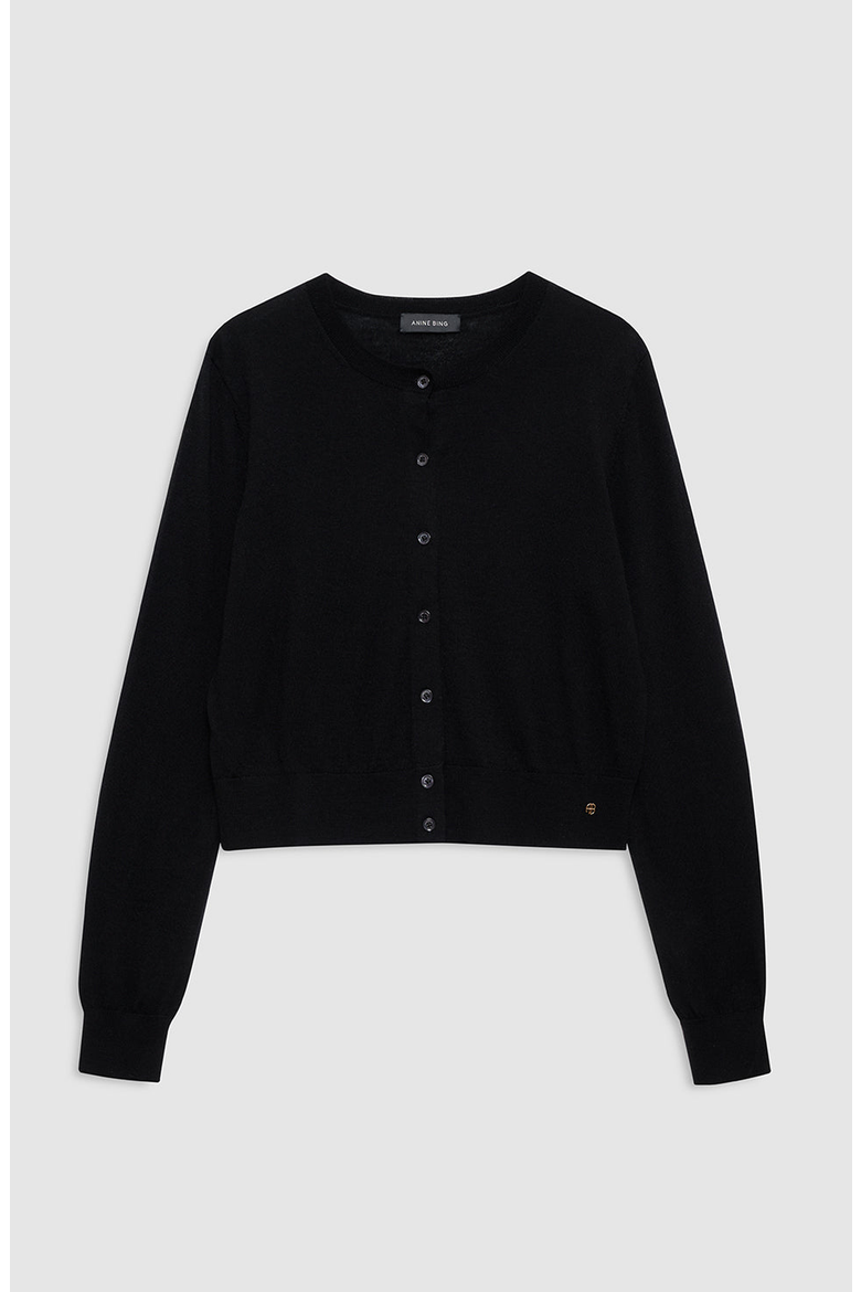 Moni Crop Cardigan, Alternate, color, Black