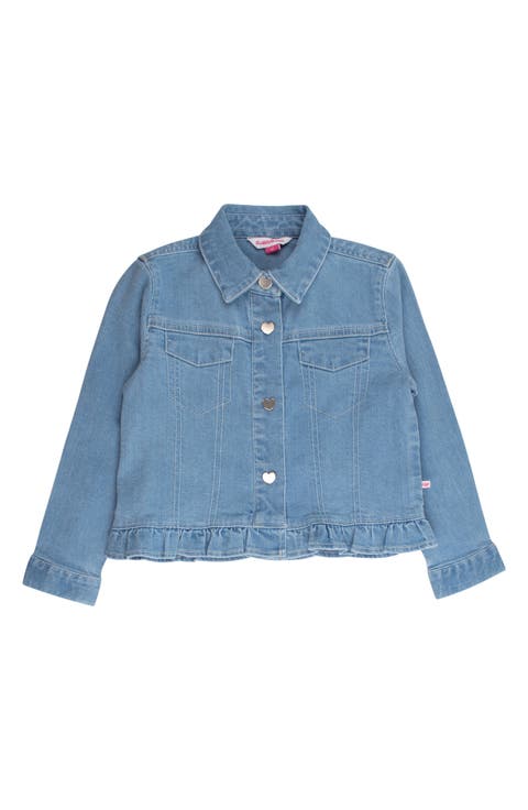 Kids' Ruffle Hem Denim Jacket (Baby & Toddler)