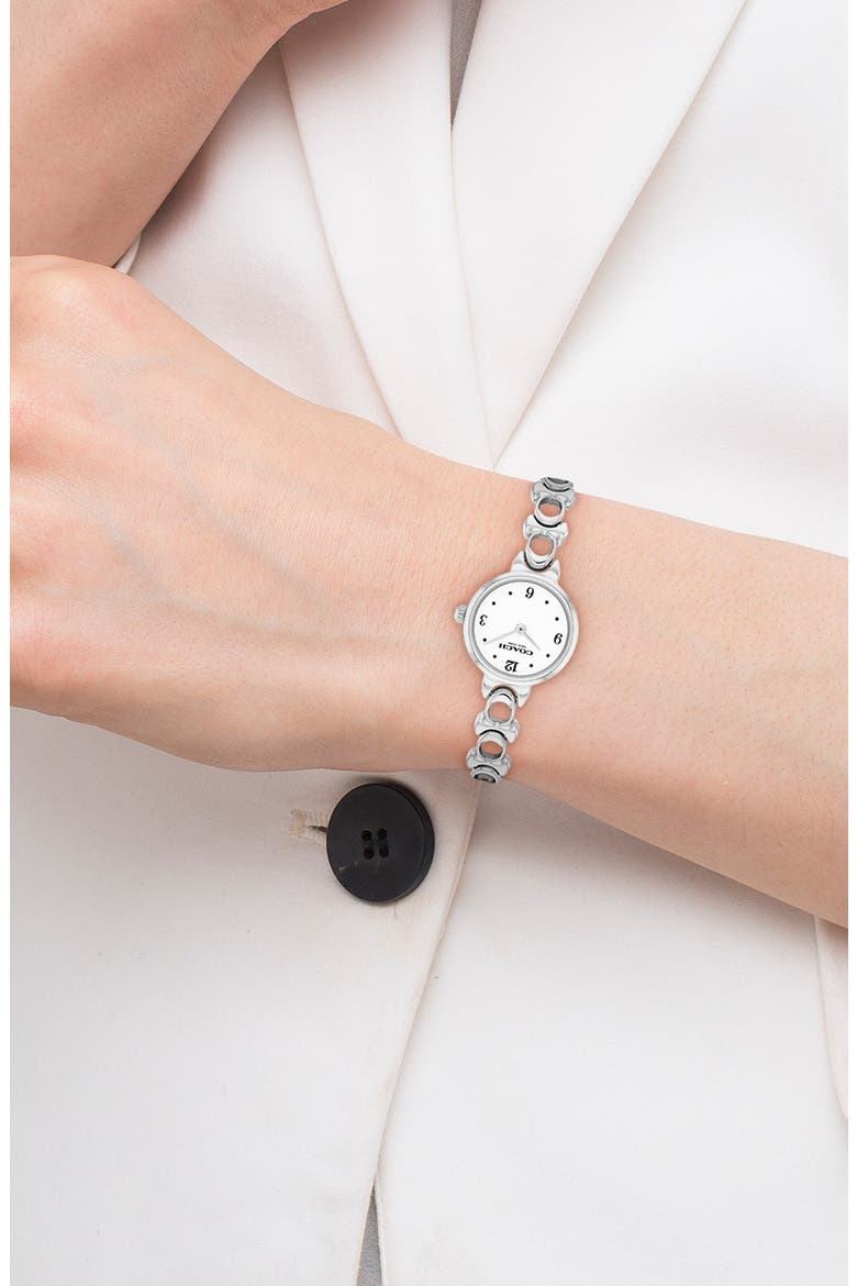 Iris Bracelet Watch, 22.5mm, Alternate, color, SILVER