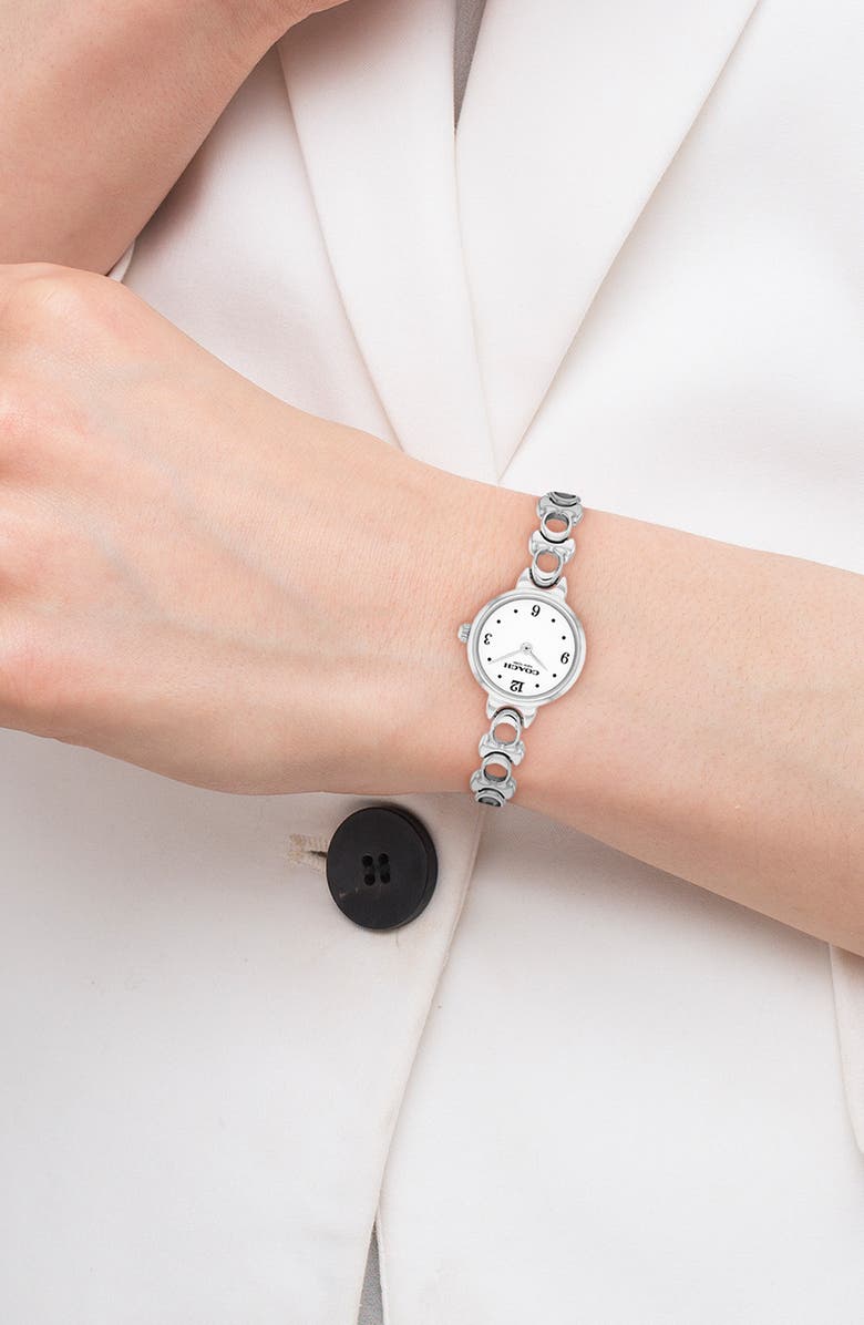 COACH Iris Bracelet Watch, 22.5mm, Alternate, color, Silver