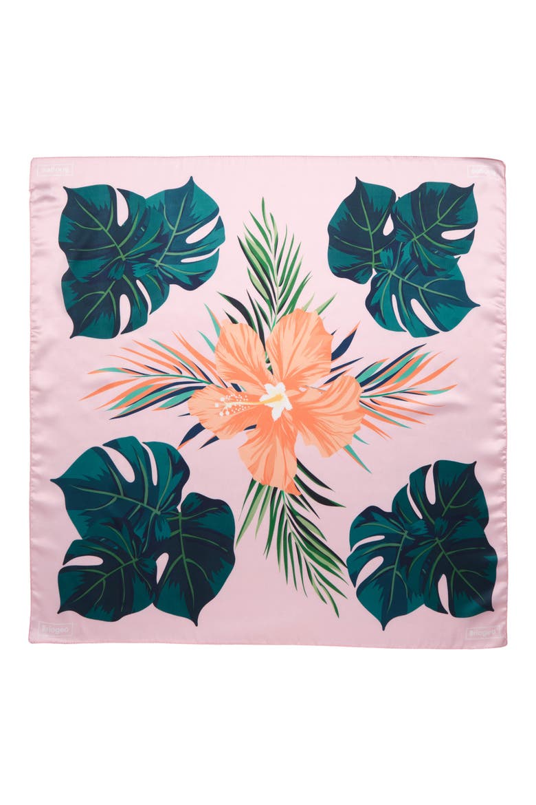 Paradise Pink Satin Scarf, Alternate, color, NO COLOR