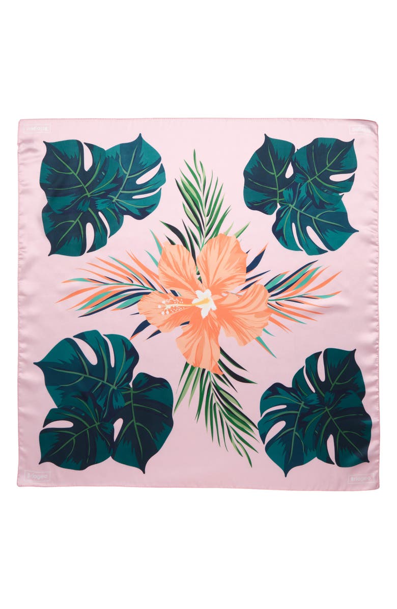 Briogeo Paradise Pink Satin Scarf, Alternate, color,