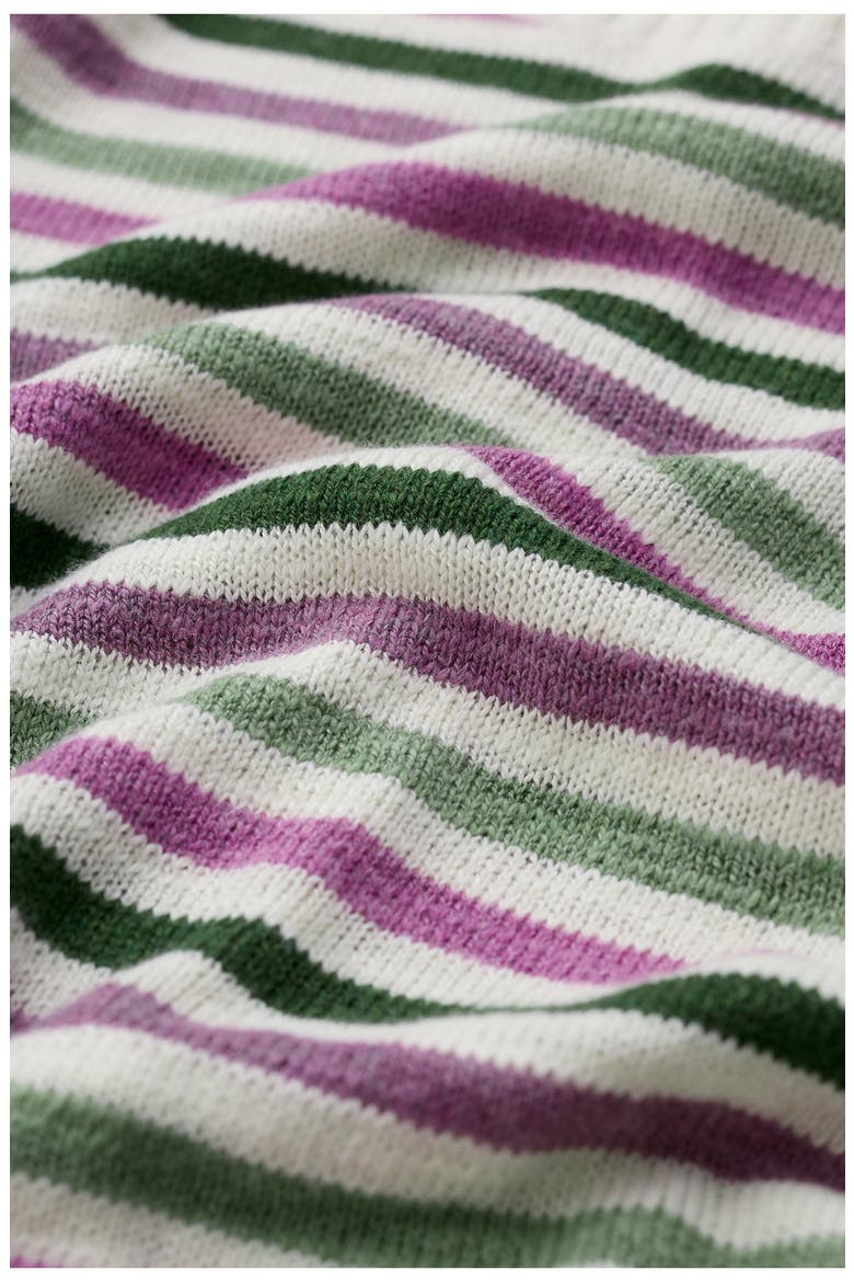 Knavock Stripe Organic Cotton & Linen Sweater, Alternate, color, KNIT MINI CORNISH VERBENA MIX