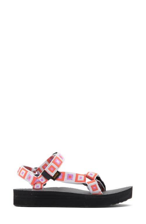 Teva Midform Universal Sandal In Retro Squares Explore