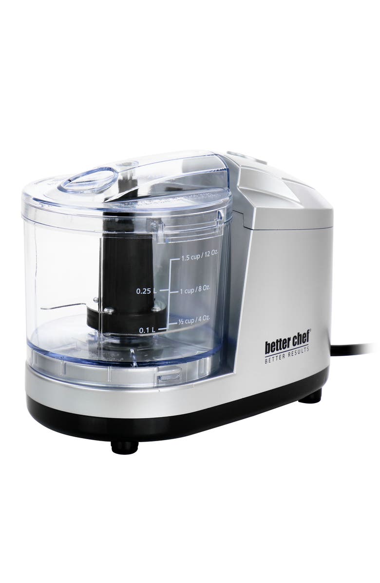 Better Chef 1.5 Cup Safety Lock Compact Chopper in Silver, Main, color, Silver