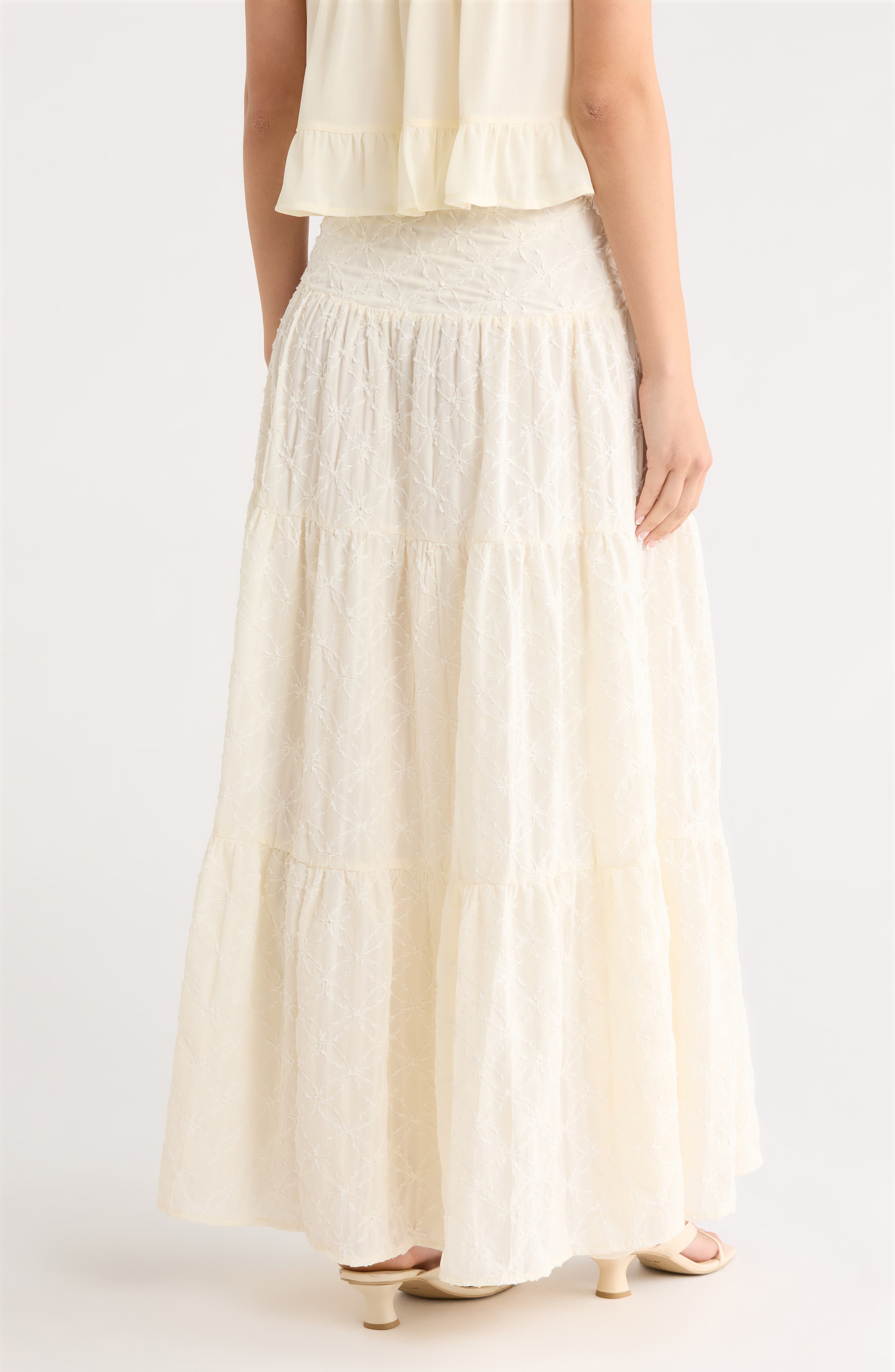 Embroidered Maxi Skirt - image 2