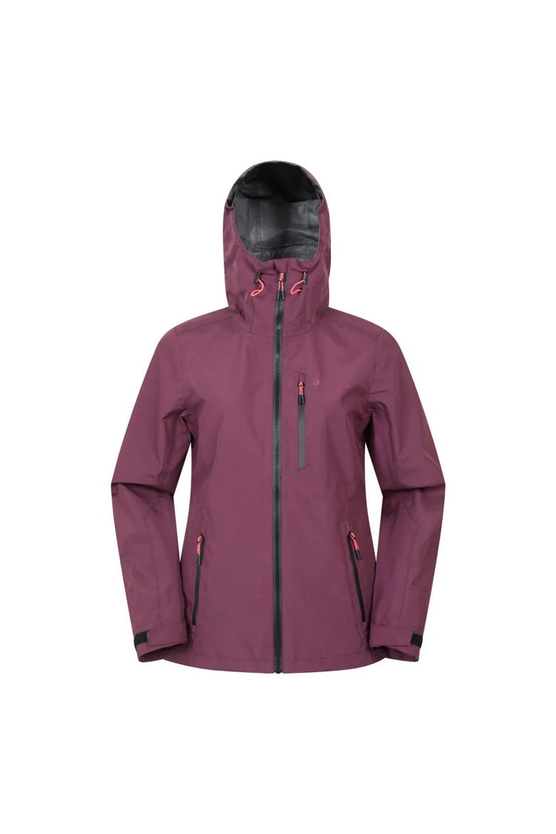Bachill 3 Layer Waterproof Jacket, Main, color, Berry