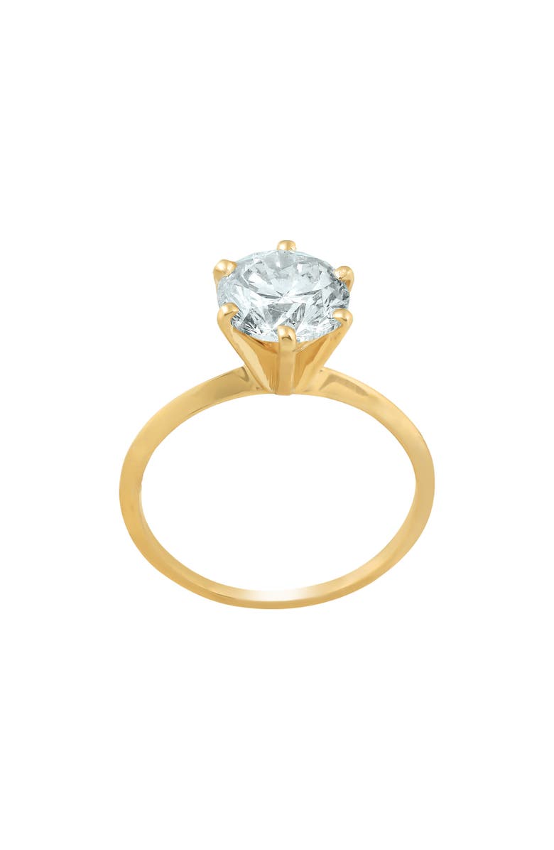 Bliss Diamond Certified 3Ct Diamond Solitaire Gold Engagement Ring Lab Grown, Alternate, color, 14K Yellow Gold