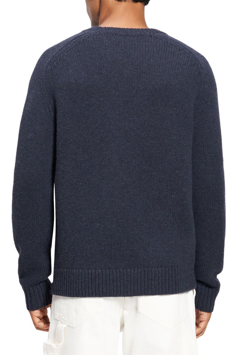 Heavyweight Wool & Cashmere Sweater, Alternate, color, BALTIC MELANGE - 07S