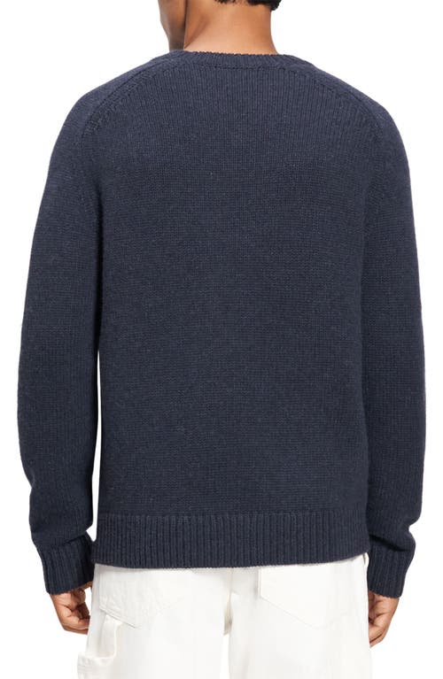 Theory Heavy Wool Cashmere Sweater In Baltic Melange - 07s