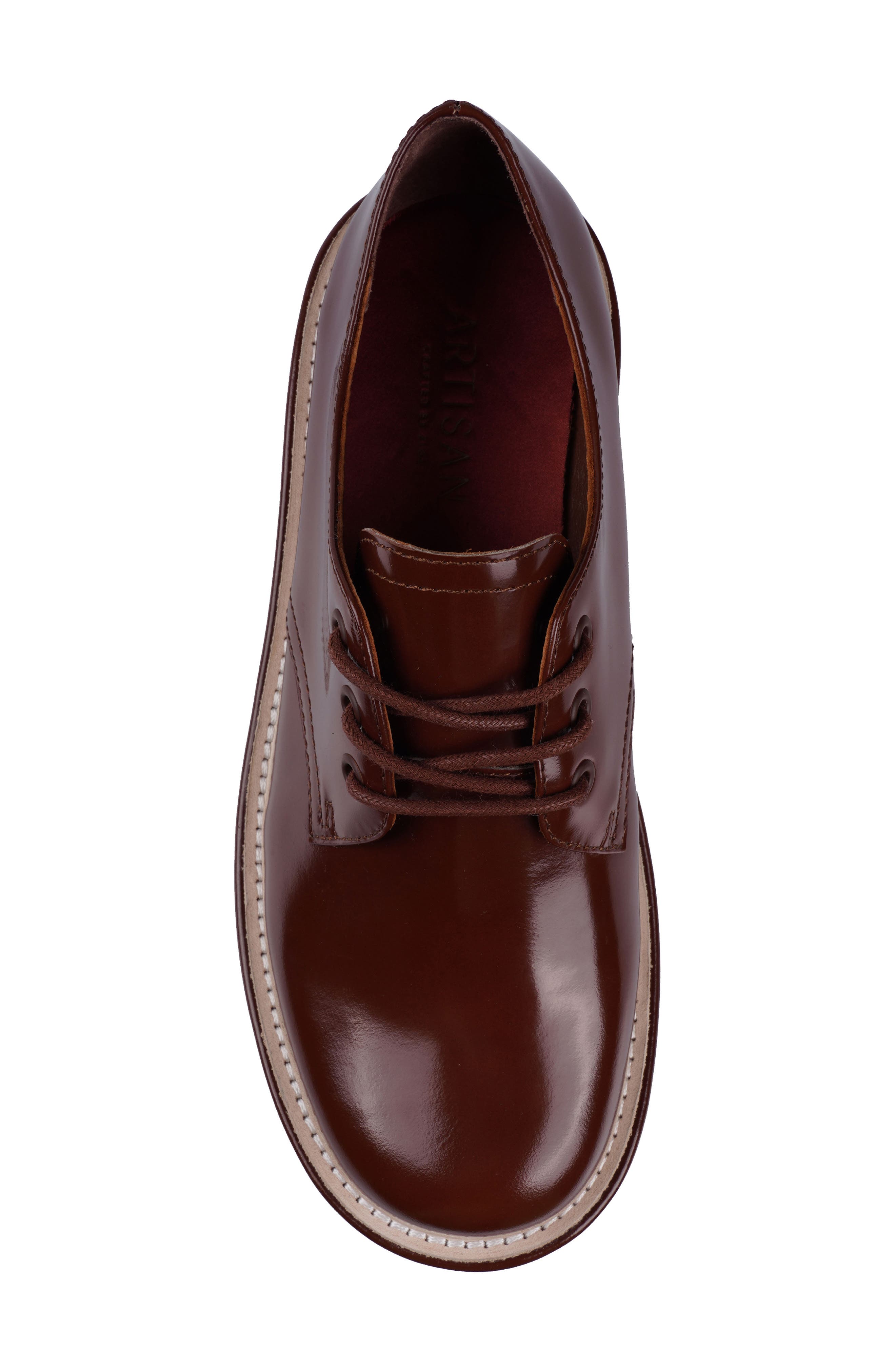 Fenni Platform Derby, Alternate, color, BROWN LEATHER